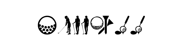Golf Icons  Free Fonts Download