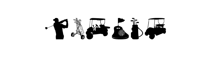 Golf Icons  Free Fonts Download
