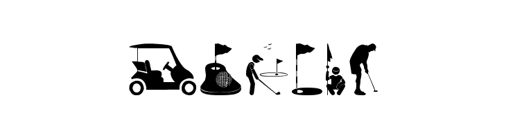 Golf Icons  Free Fonts Download