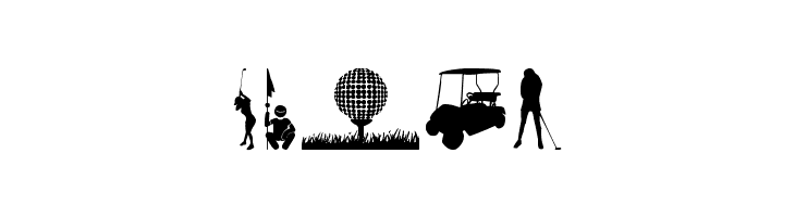 Golf Icons  Free Fonts Download
