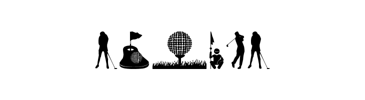 Golf Icons  Free Fonts Download