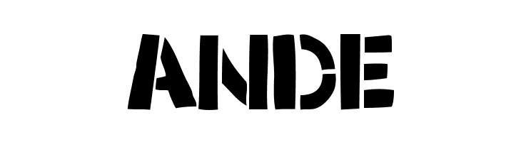 WOODCUTTER ARMY [Stencil]  Free Fonts Download