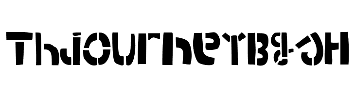 WOODCUTTER ARMY [Stencil]  Free Fonts Download