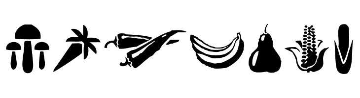 Vegetables  Free Fonts Download