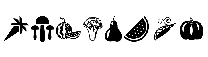 Vegetables  Free Fonts Download