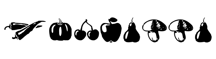 Vegetables  Free Fonts Download