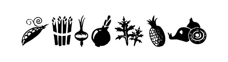 Vegetables  Free Fonts Download