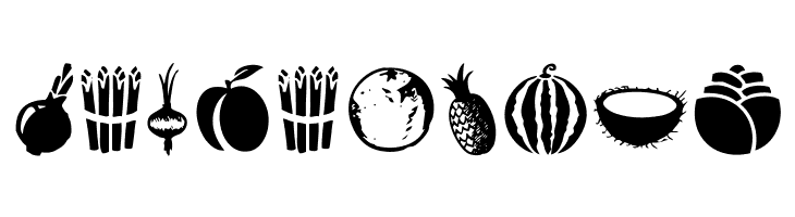 Vegetables  Free Fonts Download