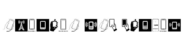 Smartphone Icons  Free Fonts Download