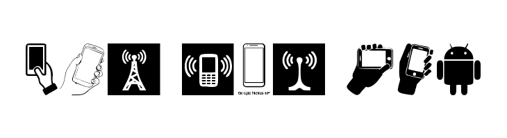 Smartphone Icons  Free Fonts Download