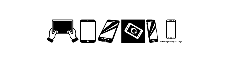 Smartphone Icons  Free Fonts Download