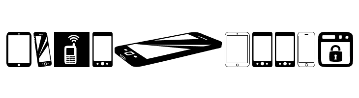 Smartphone Icons  Free Fonts Download