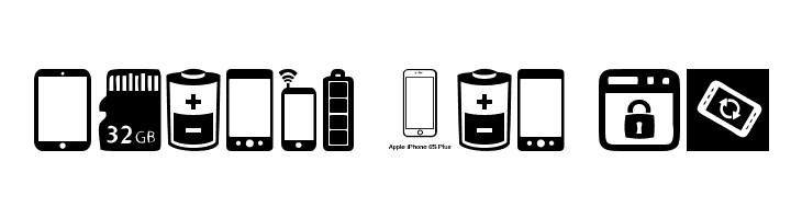 Smartphone Icons  Free Fonts Download