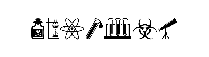 Science Icons  Free Fonts Download