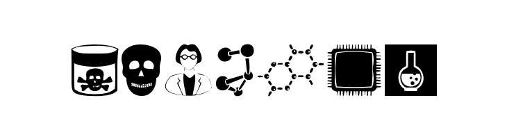 Science Icons  Free Fonts Download
