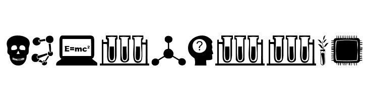Science Icons  Free Fonts Download
