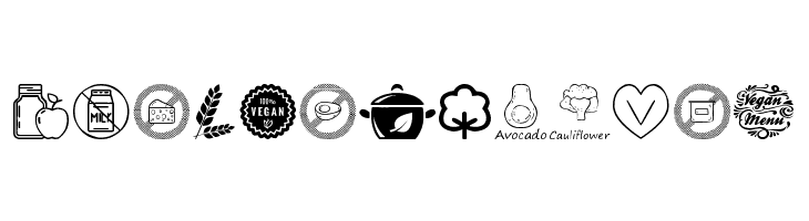 Vegan Icons  Free Fonts Download