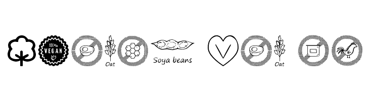 Vegan Icons  Free Fonts Download