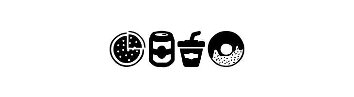 Fast Food Icons  Free Fonts Download