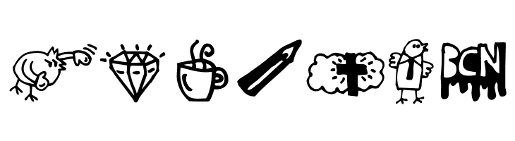Woodcutter rare drawings  Free Fonts Download