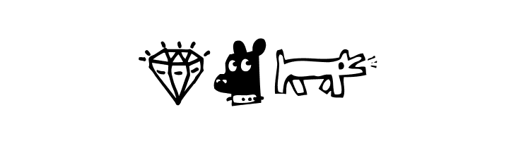 Woodcutter rare drawings  Free Fonts Download