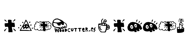 Woodcutter rare drawings  Free Fonts Download