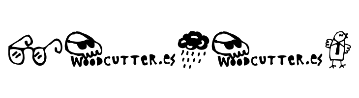 Woodcutter rare drawings  Free Fonts Download