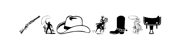 Wild West Icons  Free Fonts Download
