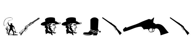 Wild West Icons  Free Fonts Download