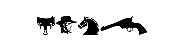 Wild West Icons  Free Fonts Download