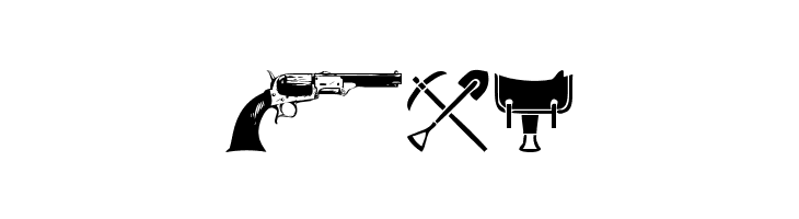 Wild West Icons  Free Fonts Download
