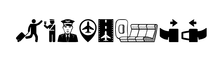 Airport Icons  Free Fonts Download