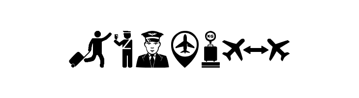 Airport Icons  Free Fonts Download