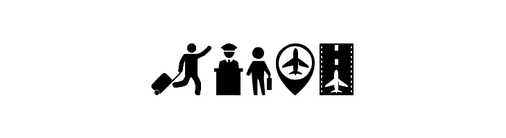 Airport Icons  Free Fonts Download