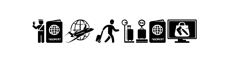 Airport Icons  Free Fonts Download