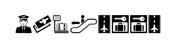 Airport Icons  Free Fonts Download