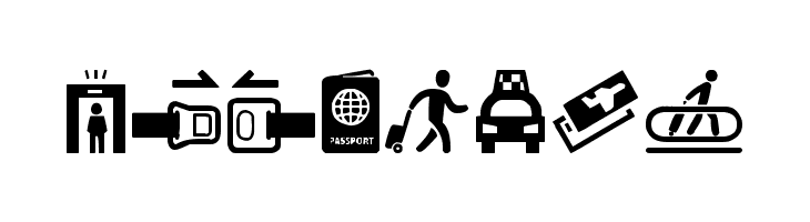Airport Icons  Free Fonts Download