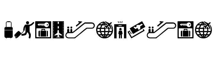 Airport Icons  Free Fonts Download