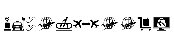 Airport Icons  Free Fonts Download