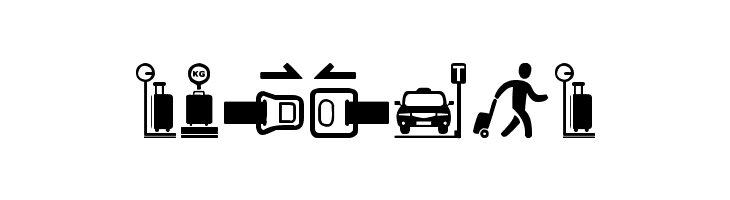 Airport Icons  Free Fonts Download