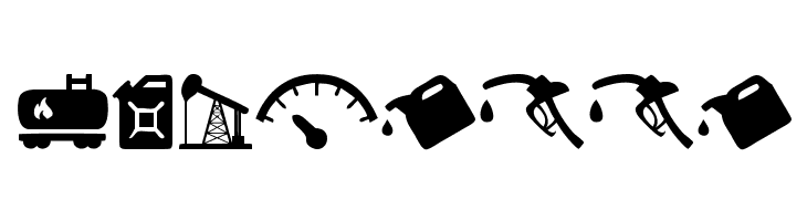 Oil Icons  Free Fonts Download
