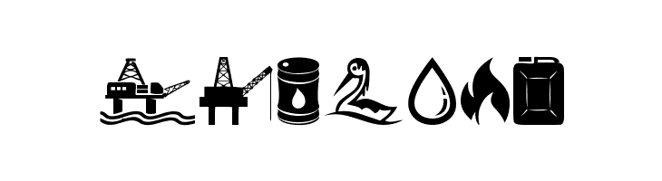 Oil Icons  Free Fonts Download