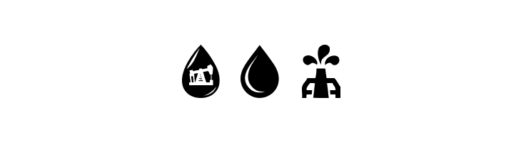 Oil Icons  Free Fonts Download