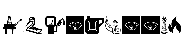 Oil Icons  Free Fonts Download