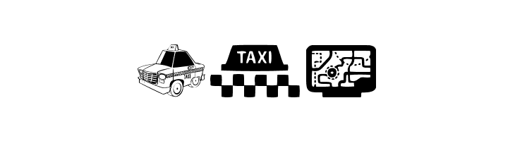 Taxi  Free Fonts Download