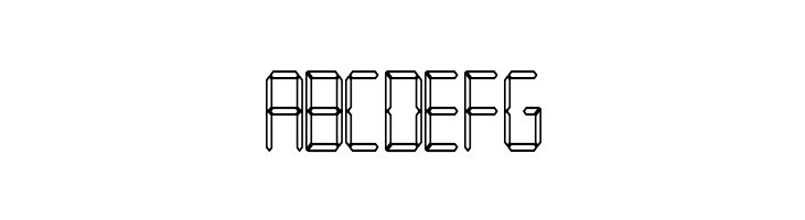 LEDFontHC  Free Fonts Download