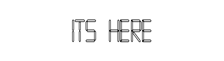 LEDFontHC  Free Fonts Download