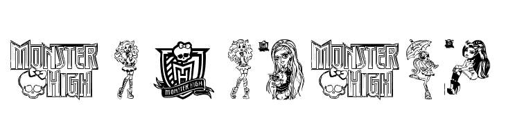 Monster High  Free Fonts Download