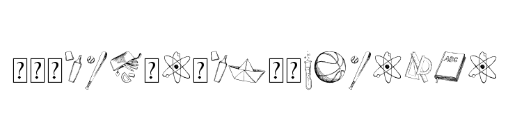 Back to School Elements DEMO  Free Fonts Download