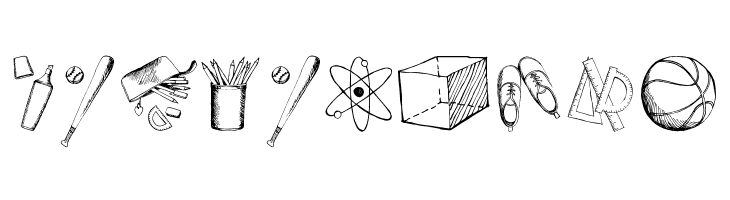 Back to School Elements DEMO  Free Fonts Download